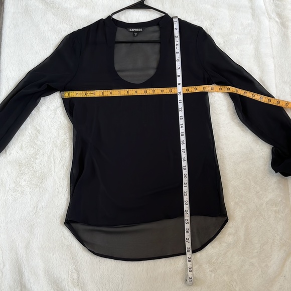 Express sheer long sleeve top XS - Picture 5 of 5